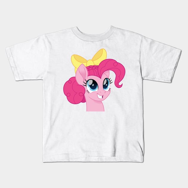 Pinkie Pie portrait short mane Kids T-Shirt by CloudyGlow